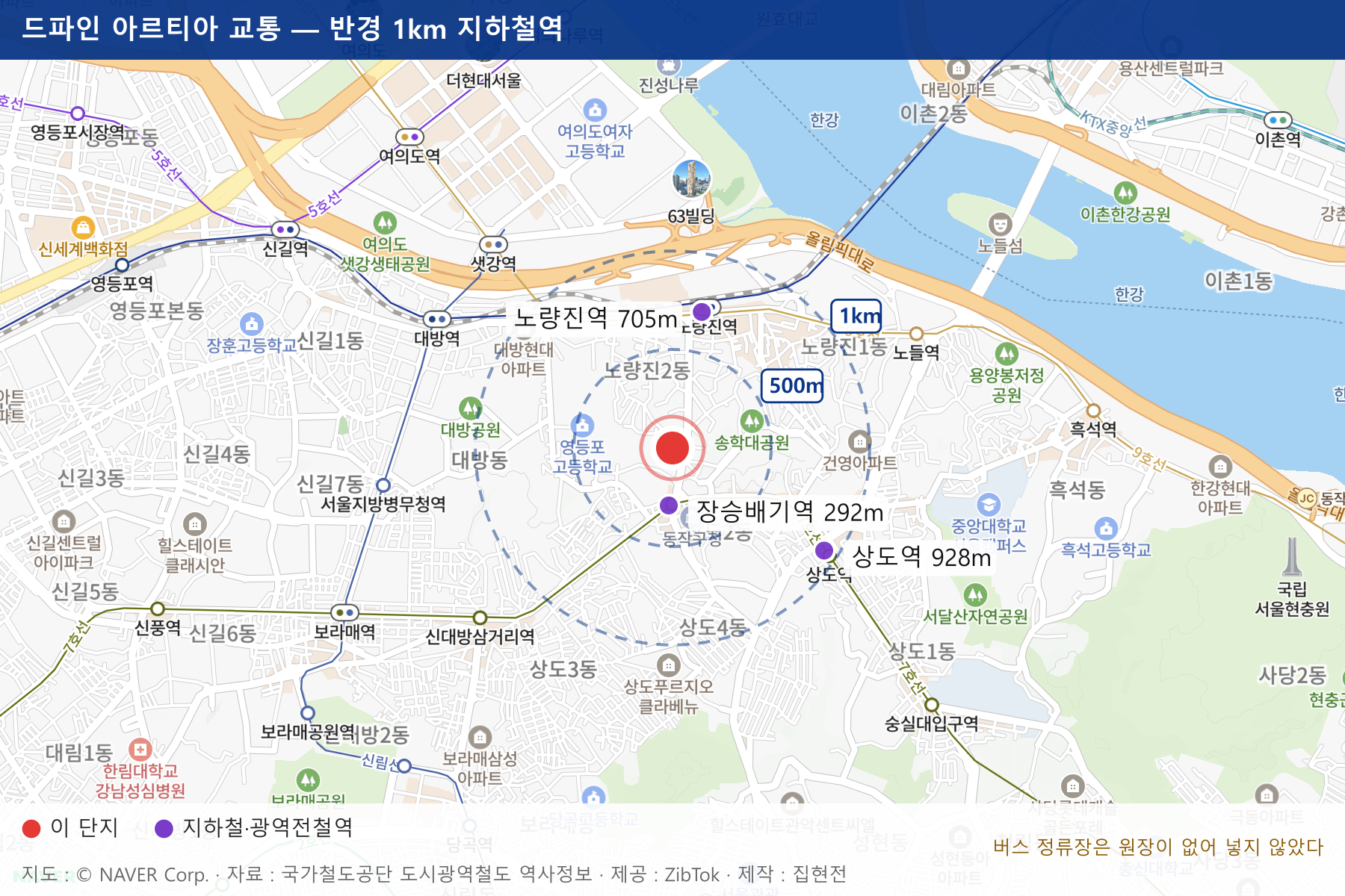 드파인 아르티아 교통 지도