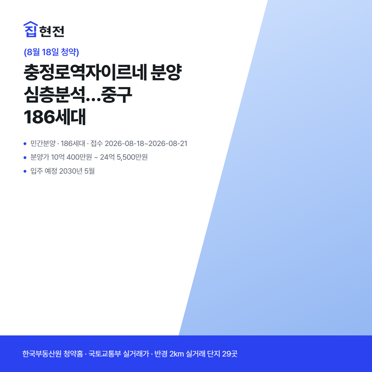 민간분양 · 186세대 · 접수 2026-08-18~2026-08-21