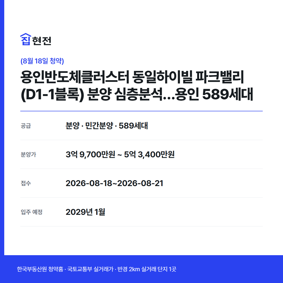 분양 · 민간분양 · 589세대 · 접수 2026-08-18~2026-08-21